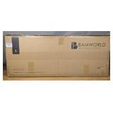Bamboo Entryway Bench with Seat 2 Tier Storage Medium Brown $79.99 Retail - Brand New