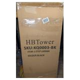HB Tower 3 Step Ladder Black Folding and Anti Slip $64.99 Retail - Brand New