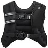 Zelus Weighted Vest 20lbs with Reflective Stripe for Workouts $60.49 Retail - Brand New