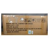 Metal Wall Garage Cabinet with Flip Up Door Black 31.5" $59.99 Retail - Brand New