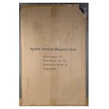 Heated Stadium Seat for Bleachers with Back Support $85.99 Retail - Brand New