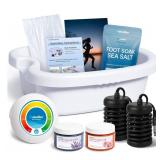 Ionic Foot Bath Detox Machine with 2 Sea Salts White $129.99 Retail - Brand New