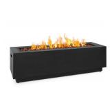 RoundFire Rectangle Fuel Tabletop Firepit Grey $99.99 Retail - Brand New