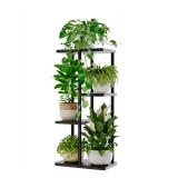 Corner Plant Stand 4 Tier Metal for Multiple Plants Black - Brand New