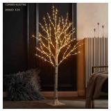 Lighted Birch Twig Tree with Fairy Lights 4ft $59.99 Retail - Brand New