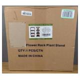 4 Tier Foldable Plant Stand Wooden Sturdy $44.99 Retail - Brand New