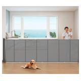 Retractable Baby Gate Gray 120" Wide $78.99 Retail - Brand New
