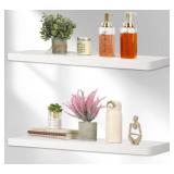 Bella White Floating Shelves 24" Set of 2 $44.99 Retail - Brand New