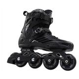 Liku Black Professional Inline Skates Unisex Men Size 10 Women Size 11 $97.99 Retail - Brand New