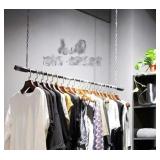 Creative Chain Adjustable Height Hanging Clothing Rack Black 47" $87.99 Retail - Brand New