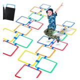 Hopscotch Squares for Indoors or Outdoors Multicolored One Set - Brand New