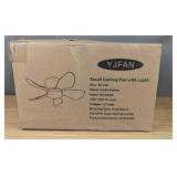30" White Low Profile Ceiling Fan with Light $59.99 Retail - Brand New