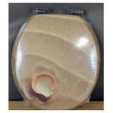 Wooden Beach Themed Toilet Seat $59.99 Retail - Brand New