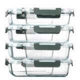 Glass Meal Prep Containers 10pk 22oz with Lids $42.99 Retail - Brand New