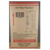 Portable Electric Radiator Heater Oil Filled with 3 Heat Settings 1500W $79.99 Retail - Brand New