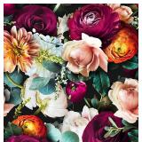 Peel and Stick Floral wallpaper Rose Daisy Removable 17.7" x 9.8