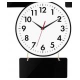 Silent Wall Clock with Chalk Board - Brand New