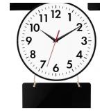 Silent Wall Clock with Chalk Board and Chalk Pen - Brand New