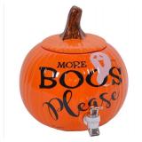 More Boos Please 1 Gallon Pumpkin Drink Dispenser $45.99 Retail - Brand New