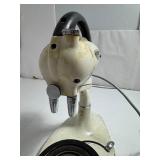 Hamilton Beach Model G Stand Mixer & Swing A Way SHARP Ice Crusher Hand Crank METAL White and Chrome NO BASE