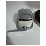 Hamilton Beach Model G Stand Mixer & Swing A Way SHARP Ice Crusher Hand Crank METAL White and Chrome NO BASE