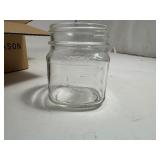 Lot of 8oz Square Mason Jars