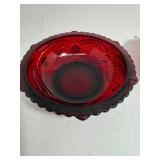 Lot of (2) Vintage Small Berry Bowl BY Avon 1876 Cape Cod Glass Collection Ruby Red