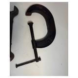 Vintage 6” Clamp Deep heavy duty USA & Wrench