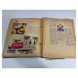 Scrap Book Full of Vintage Cut Outs