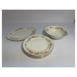 1950s Homer Laughlin Eggshell Nautilus Dinner Plates