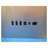 Apple Thunderbolt Display A1407 // 27" screen with 2560 x 1440 Resolution // Includes power and display cables // Chip on the edge of screen