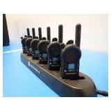 Set of Motorola Walkie Talkies // Includes 6 radios with clips and Charging station with charging cable