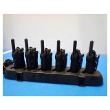Set of Motorola Walkie Talkies // Includes 6 radios with clips and Charging station with charging cable