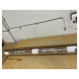60 Inch Threaded Chrome Barbell Bar, 1 Inch Barbell Diameter with Ring Collars - STBB-60