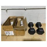 CAP Barbell, 60lb Coated Hex Dumbbell Pair