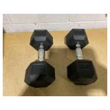 CAP Barbell, 60lb Coated Hex Dumbbell Pair