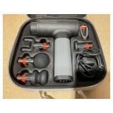Sharper Image® Powerboost® Deep Tissue Percussion Massager Version 3.0, Massage Gun w/ 5 Attachments, 6 Speed Settings
