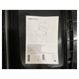 Amazon Basics Sturdy Foldable Plastic Chair, Portable, 350-Pound Capacity, Black, 6-Pack