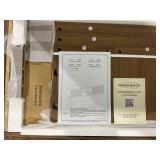 Walker Edison Furniture Company 58 in. Mid-Century Modern Mocha Wood TV Stand with 2 Reeded Doors (Max TV Size 65 in.)