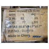 11 ft. Yellow Drywall Lift Panel Lift Drywall Panel Hoist Jack Lifter
