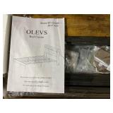 OLEVS Queen Bed Frame, Queen Size Platform Metal with Headboard & LED Light, Type C & USB Charging Station Adult