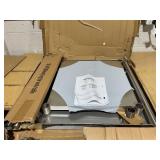 Allmont ALL16GWT3030 30" x 30" 16 Gauge Stainless Steel Work Table with SS Undershelf and Legs