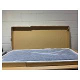 Reece Channel Stitched Upholstered Full Bed, Sapphire Blue, by Hillsdale Living Essentials