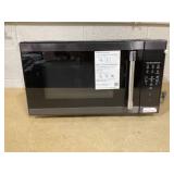 Hamilton Beach 1.1 cu ft Countertop Microwave Oven, Black and Stainless Steel