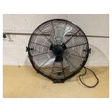 Mainstays 20" 3-Speed High Velocity Tiltable Black Steel Floor Fan