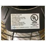 Mainstays 20" 3-Speed High Velocity Tiltable Black Steel Floor Fan