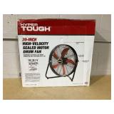 Hyper Tough New 20 inch High Velocity Sealed Motor Drum Fan with Wall Mount