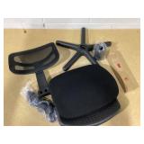 Mainstays Mesh Task Chair with Plush Padded Seat, Teens and Adult, Black/Black