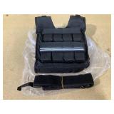 Adjustable Weighted Vest with Reflective Stripe, Iron Weights (20/30/40 lbs)