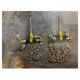 VEVOR Ratchet Chain Binder, 5/16"-3/8" Heavy Duty Load Binders, with G80 Chains 7100 lbs Secure Load Limit, Labor-saving Anti-skid Handle, Tie Down Hauling Chain Binders for Flatbed Truck Trailer
